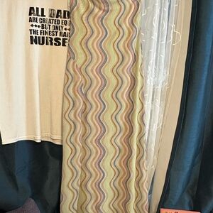 Zara Multicolor Wave Pattern Sleeveless Dress with lining and Side Slit.